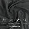 TANCANO Sports Towel for Instant Cooling Relief Microfiber Towels for Golf Workout Swimming Gym Yoga Travel Camping Fitness 40"x12" Sweat Towel (Black 2 Pack) view 4