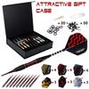Turnart Darts Plastic Tip - Professional Soft Tip Darts Set for Electronic Dartboard 9 Pcs 18 Grams with 50 Extra Tips 9 Shafts 27 Flights Tool Kit Flight Protectors and Gift Darts Case (Gold) view 2
