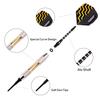 Turnart Darts Plastic Tip - Professional Soft Tip Darts Set for Electronic Dartboard 9 Pcs 18 Grams with 50 Extra Tips 9 Shafts 27 Flights Tool Kit Flight Protectors and Gift Darts Case (Gold) view 4