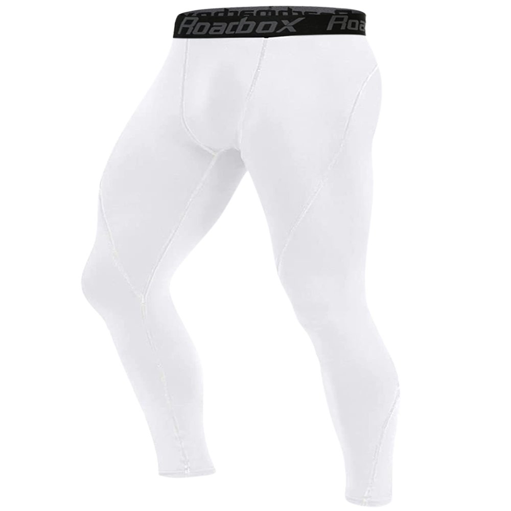 Roadbox Compression Pants Men Cooling Dry Base Layer Bottoms Outdoor Sports Cycling Tights Leggings for Basketball Football Running