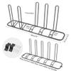 XCSOURCE Bike Parking Stand, Bike Rack Bicycle Floor Parking Stand for 5 Bikes, Adjustable Dual Purposes Bike Storage Holder for Garage, 2 Extra Floor Anchor Brackets Available, Indoor & Outdoor view 2