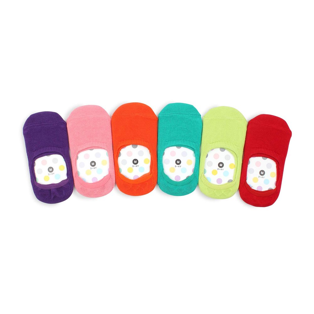 Baby Soft Cotton Socks Toddler Non Slip Anti Skid (12-24M (Small), Noshow B-g 6pairs)