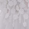 Baby Girl Birthday Dress Christening Baptism Lace Flower Embroidery Sleeveless Princess Tutu Tulle Dress Formal Party Pageant Evening High Low Hem Trailing Gown White 02 18-24 Months view 4