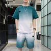 Mens Jogging Suit Set 2 Piece Outfits Shorts Tracksuit Set Running Workout Sport Suits view 2