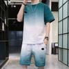 Mens Jogging Suit Set 2 Piece Outfits Shorts Tracksuit Set Running Workout Sport Suits view 4
