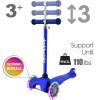 Scooter for Kids Ages 3-5 with Flash Wheels, Kids Scooter 4 Adjustable Height, Toddler Scooter, Mini Kick Scooters for Children, 3 Wheel Scooter for Kids for Girls & Boys Learn to Steer view 2