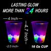 (Flash Color) The Halloween Glow in The Dark Beer Pong Set-Light up Beer Pong Cups for Indoor Outdoor Nighttime Competitive Fun,22 Glowing Cups, 6 Balls- Party Game view 3