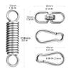 MEICOCO Heavy Bag Hanger, Heavy Bag Spring for Heavy Bag, Punching Bag Hanger Set with Carabiners and Spring for Punching Bags, Hammock up to 450lbs view 3