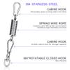 MEICOCO Heavy Bag Hanger, Heavy Bag Spring for Heavy Bag, Punching Bag Hanger Set with Carabiners and Spring for Punching Bags, Hammock up to 450lbs view 4
