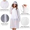Cosowe Rain Poncho for Adults and Kids, Family Pack Raincoats with Hood, Emergency Ponchos for Outdoor Activities (2 Pack Reusable Raincoats+5 Pack Disposable Ponchos) view 3