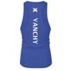 XUETON Mens Fitness Shirt Active Athletic Tech Tank Top Lightweight Building Quick-Dry Sleeveless Shirts (Blue,Small) view 2