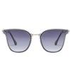 Angelastore Polarized Sunglasses Fashion Sunglasses Hipster Retro Sunglasses (Black Gradually Gray Lens) view 2