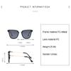 Angelastore Polarized Sunglasses Fashion Sunglasses Hipster Retro Sunglasses (Black Gradually Gray Lens) view 3