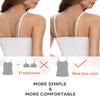 Air Curvey 3 Pack Camisole Tops for Women Built in Bra Adjustable Spaghetti Strap Soft Cotton Undershirt Tanks Seamless Layering Tops Black Whte Pink S view 4