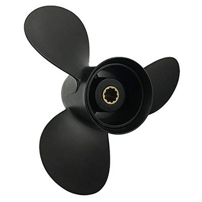 Captain Aluminum Outboard Propeller Fit Mercury Engines 25-30HP 10 Tooth Spline RH (9.9x13)