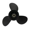 Captain Aluminum Outboard Propeller Fit Mercury Engines 25-30HP 10 Tooth Spline RH (9.9x13) view 2