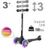 3 Wheel Scooters for Kids, Kick Scooter for Toddlers 3-6 Years Old, Boys and Girls Scooter with Light Up Wheels, Mini Scooter for Children view 2