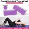 11-in-1 Yoga Wheel Set Back Roller & 2 Blocks with Strap,Resistance Bands,Jump Rope,Carrying Bag,Perfect Yoga Back Wheel Accessory Starter Kit for Beginner, Stretching and Improving Backbends-Purple view 4