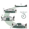 CAMPROS CP Tent-8-Person-Camping-Tents, Waterproof Windproof Family Tent, 5 Large Mesh Windows, Double Layer, Divided Curtain for Separated Room, Portable with Carry Bag - Dark Green view 3