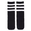 American Trends Kids Child Soccer Socks Stripes Knee High Tube Socks Cotton Uniform Sports Socks for Toddler Girls 1 Pack Black White view 3