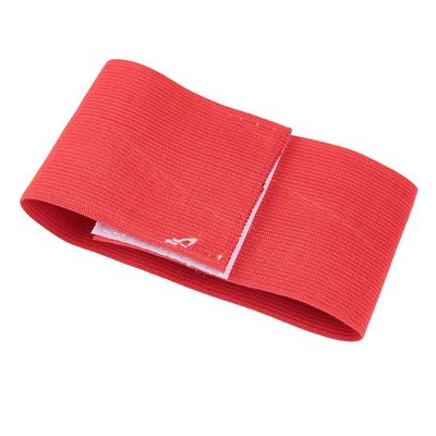 12.2x2.6 in Bright Colors Player Bands, Lightweight Portable Good Texture Captain Arm Bands, Elastic Nylon Hook&Loop for Youth for Adult(red)