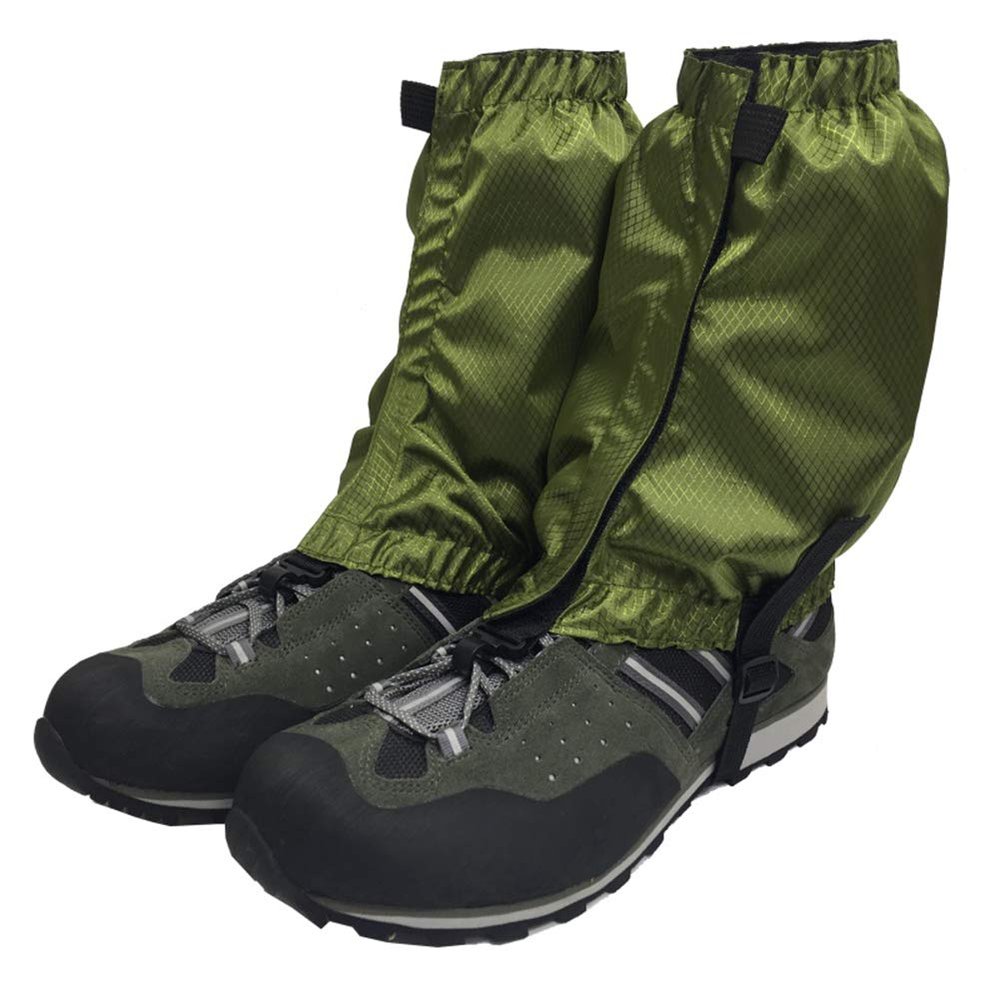 Chemlliy Anti-Tear Ankle Gaiters Waterproof Leg Gaiter Outdoor Snow Legging Gaiters for Hiking Walking Climbing Hunting (Green)