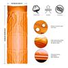 Sleeping Bag Liner, Travel & Camping Sheet for Adults, Lightweight and Compact - Comfortable Sleep Liners for Traveling, Hotel and Camping (Orange) view 2