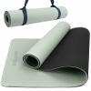 Yoga Mat with Strap, 1/3 Inch Extra Thick Yoga Mat Double-sided Non Slip, Professional TPE Yoga Mats for Women Men, Workout Mat for Yoga, Pilates and Floor Exercises view 1