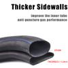 2.75-17 Inner Tube 70/100-17 Dirt Bike Tube Heavy Duty Thicken (2 Pack) with Straight Stem TR-4 Replacement for Pit PRO Trail Dirt Bike Off-Road RM view 4