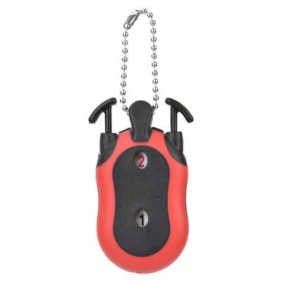 Bnineteenteam Golfball Stroke Counter Golfball Score Counter Golfball Palm Counter Hand Held Clicker for Golfball Practice (Red)