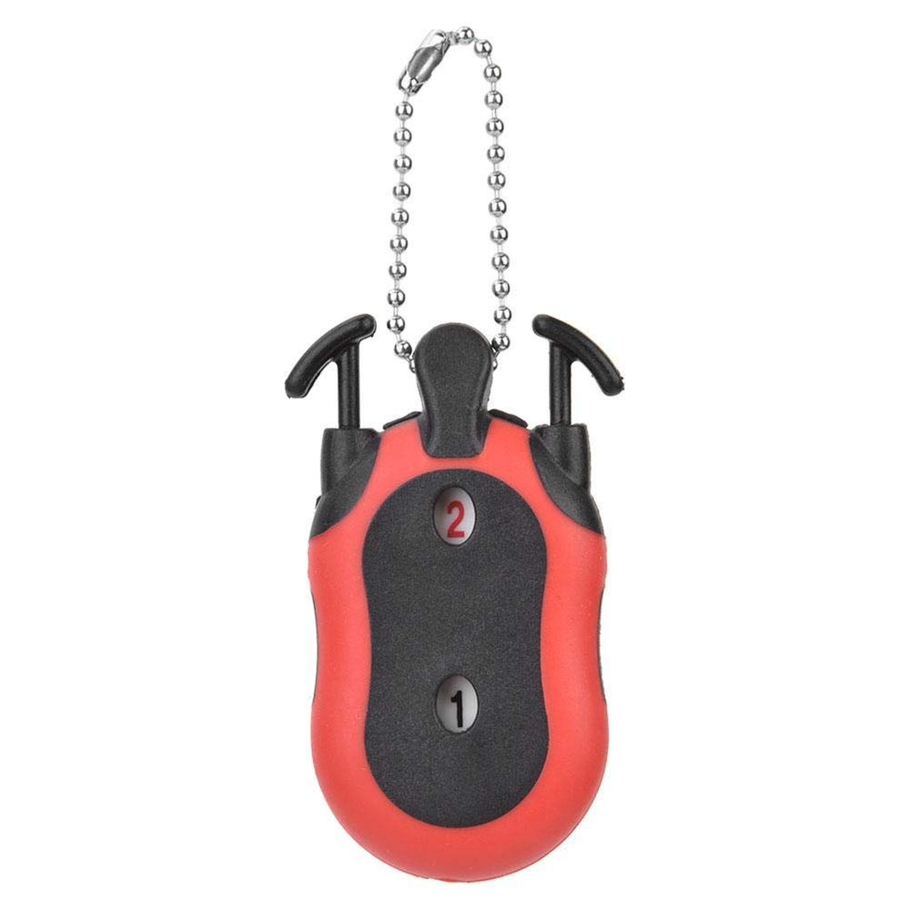 Bnineteenteam Golfball Stroke Counter Golfball Score Counter Golfball Palm Counter Hand Held Clicker for Golfball Practice (Red)