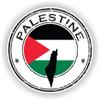 1x Palestine Round Vinyl Waterproof Sticker - 10cm / 4inches view 1