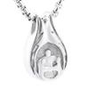 OIJH Joyera para Mujer Urnas para Perros Collar con Colgante De Urna Conmemorativa - Joyera De Cremacin Familiar De Acero Inoxidable 316L Mantenga Seres Queridos Cenizas De Plata view 1