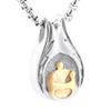 OIJH Joyera para Mujer Urnas para Perros Collar con Colgante De Urna Conmemorativa - Joyera De Cremacin Familiar De Acero Inoxidable 316L Mantenga Seres Queridos Cenizas De Plata view 2