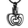 OIJH Joyera para Mujer Urnas para Perros Incineracin De Cenizas Plata/Oro/Oro Rosa/Acero Inoxidable Negro Apple Memorial Urn Collar Recuerdo Colgante Joyas con Oro Rosa view 3