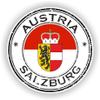 1x Salzburg Austria Round Vinyl Waterproof Sticker - 20cm / 7.9inches view 1