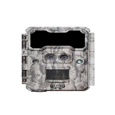 ALPHA CAM No Glow Dual Lens Outdoor Hunting Trail Camera 30MP 1080p 30fps IP67 Waterproof Scouting Cam with Ultra Fast Motion Trigger Speed and Recovery Rate 2.4" Color Viewscreen 48 940nm IR LEDs