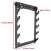 Zerobegin Sword Holder Wall Mount Samurai Sword Stand Display Katana Wakizashi Tanto Wall Hanger Wooden Frame Rack,Black,5 Tier view 2