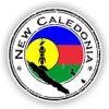 1x New Caledonia Round Vinyl Waterproof Sticker - 5cm / 2inches view 1