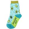 Foot Traffic Youth Novelty Socks, Crazy Socks for Girls and Boys, Sizes 125Y (Avocado) view 1