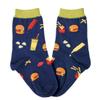 Foot Traffic Kids' Novelty Socks, Crazy Socks for Girls and Boys, Sizes 101Y (Burgers) view 1