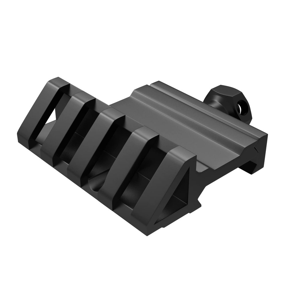 45 Degree Offset Mount 4 Slots Picatinny Rail Mount Low Profile Picatinny Offset Mount for Flashlight Laser Sights Optics (1PC)