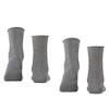 FALKE Women's Happy 2-Pack Socks, Breathable, Cotton, Crew Length, Soft Trouser Socks, Lightweight, Trendy Clothing, Grey (Light Grey Melange 3390), 8-10.5, 2 Pairs view 2