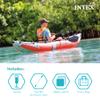 INTEX 68303EP Excursion Pro K1 Inflatable Kayak Set: Includes Deluxe 86in Kayak Paddles and High-Output Pump  SuperTough PVC  Adjustable Bucket Seat  1-Person  220lb Weight Capacity view 3