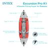INTEX 68303EP Excursion Pro K1 Inflatable Kayak Set: Includes Deluxe 86in Kayak Paddles and High-Output Pump  SuperTough PVC  Adjustable Bucket Seat  1-Person  220lb Weight Capacity view 4