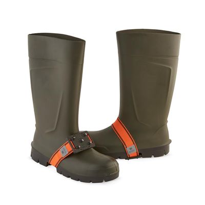 K1 Mid-Sole Ice Cleats for Men & Women - Rotatable Traction Aids for Winter Snow - Hi Vis - High Profile