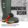 K1 Mid-Sole Ice Cleats for Men & Women - Rotatable Traction Aids for Winter Snow - Hi Vis - High Profile view 3