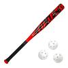 Ortiz34 Bat & Ball Set - Graffiti Plastic Bat & Ball Homerun Set- David Ortiz Backyard Baseball Set for Youth, Kids, Teenagers, Adults (Bat & Ball Set, Red) view 1