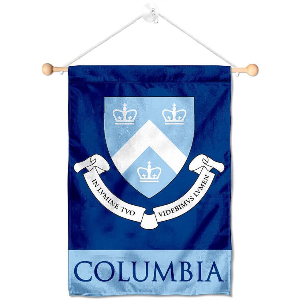 Columbia Lions Window Wall Banner Hanging Flag with Suction Cup