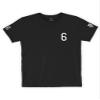 Daxton Adult Unisex Black Tshirt Custom Sports Team Numbers, Number 6, Size 3XL view 4